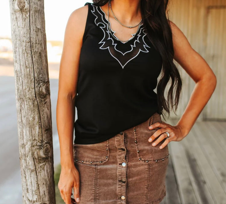 Mesh cutout tank