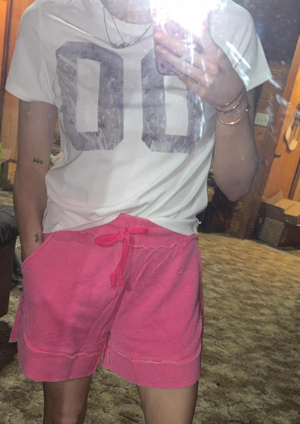 Pink shorts