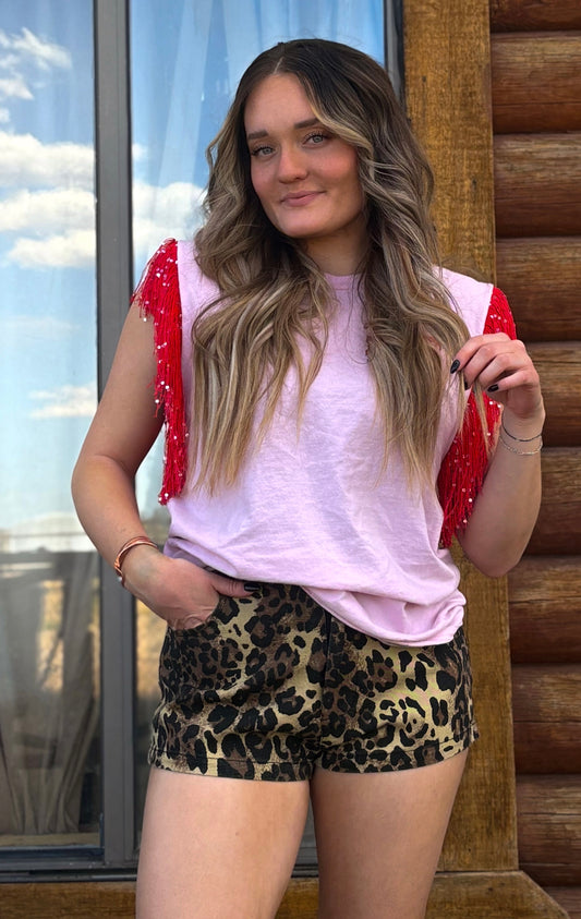 Leopard shorts