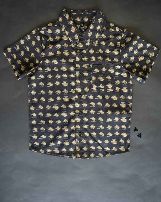 Kids cowboy hat button up