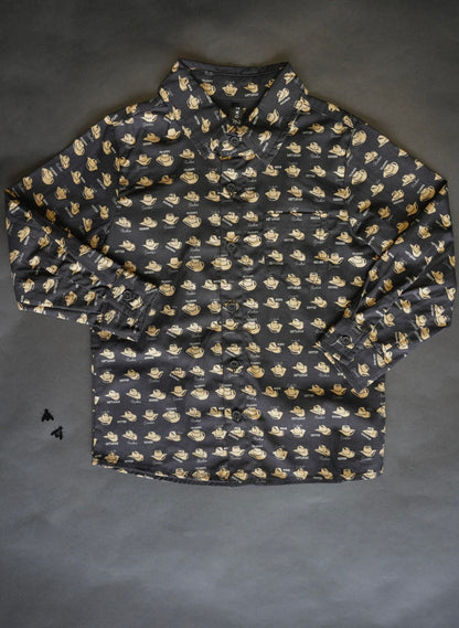 Kids long sleeve hat button up